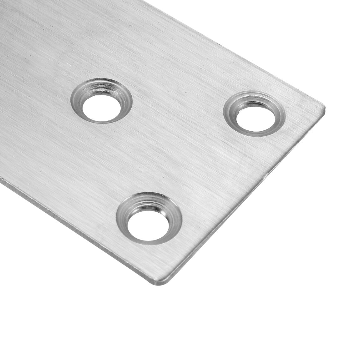 uxcell Uxcell Flat Stainless Steel Repair Mending Fixing Plate Brackets,80mmx40mm,1pcs