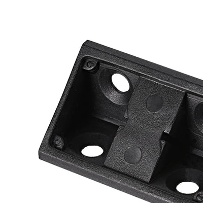 Harfington Uxcell Shelf Door 42mmx20mmx20mm 4 Holes Plastic Corner Braces Angle Brackets Black 20 Pcs