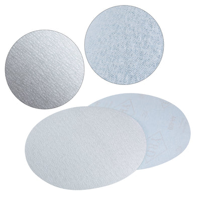 Harfington Uxcell Aluminum Oxide Dry Hook and Loop Sands Discs Flocking Sandpaper