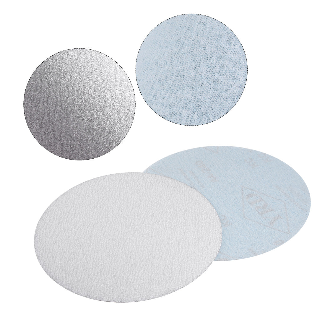 uxcell Uxcell Aluminum Oxide Dry Hook and Loop Sanding Discs Flocking Sandpaper