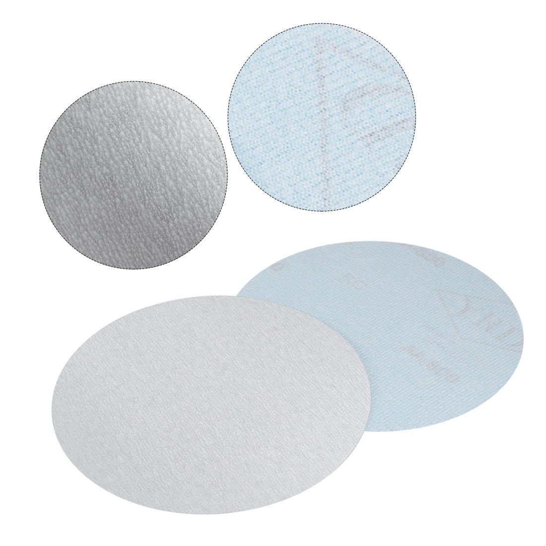 uxcell Uxcell Aluminum Oxide Dry Hook and Loop Sanding Discs Flocking Sandpaper