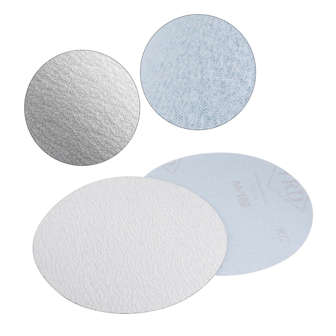 uxcell Uxcell Aluminum Oxide Dry Hook and Loop Sanding Discs Flocking Sandpaper