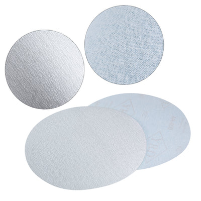 Harfington Uxcell Aluminum Oxide Dry Hook and Loop Sands Discs Flocking Sandpaper