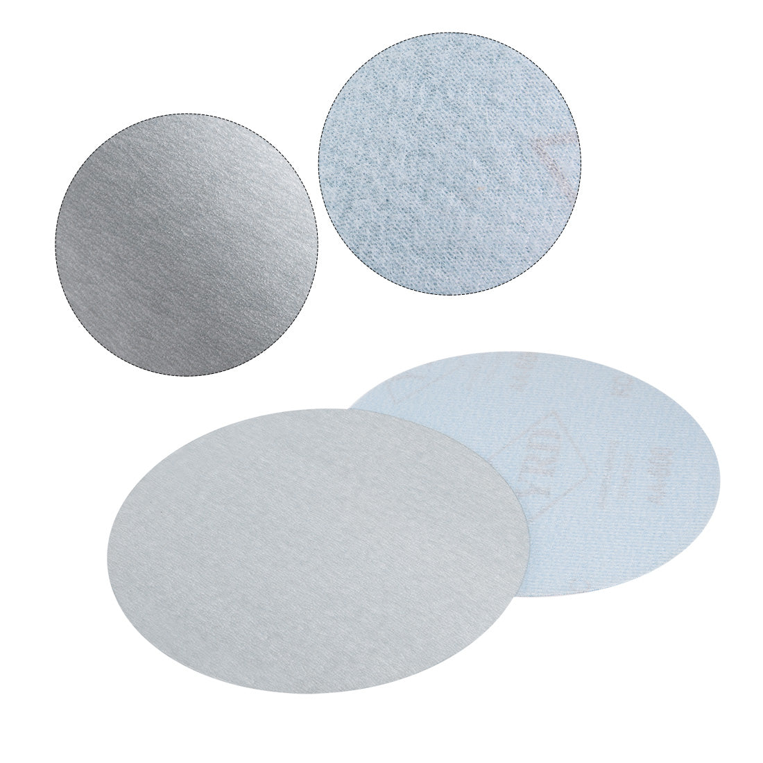 uxcell Uxcell Aluminum Oxide Dry Hook and Loop Sanding Discs Flocking Sandpaper