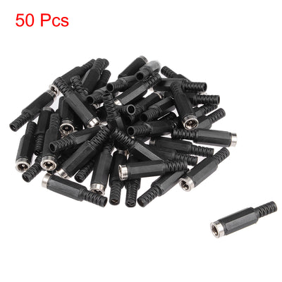 Harfington Uxcell 50pcs 5.5mm x 2.1mm Female DC Power Jack Connector Socket Adapter for Power Supply Connector