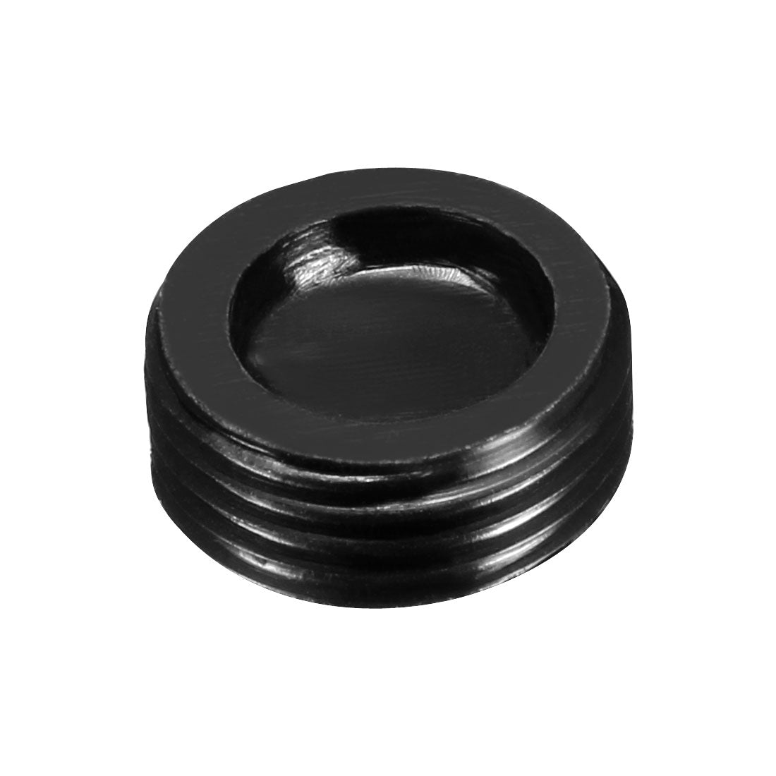 uxcell Uxcell Carbon Brush Holder Caps 12mm O.D. 4.5mm Thickness Motor Brush Cover Plastic Fitting Thread Black 2pcs