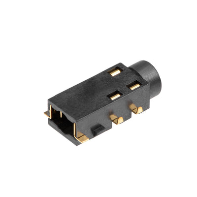 Harfington Uxcell 5Pcs PCB Mount 3.5mm 5 Pin Socket Headphone Stereo Jack Audio Video Connector Black PJ-327-5P