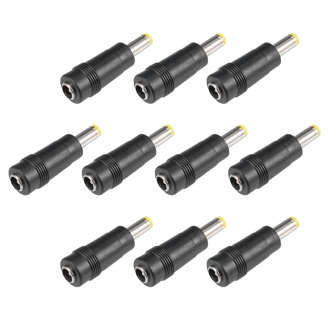 uxcell Uxcell 10 Stück DC Stromanschluss 5,5 x 2,1 mm Buchse auf 5,5 x 1,7 mm Stecker Adapter Fassanschluss