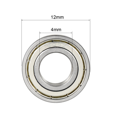 Harfington Uxcell Deep Groove Ball Bearings Metric Single Shielded Chrome Steel P0 Z2