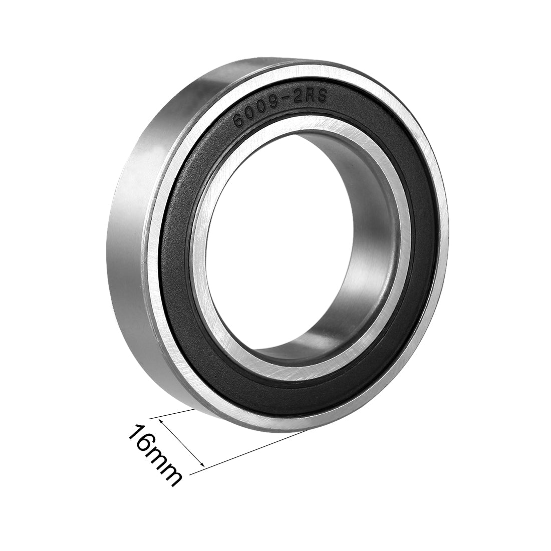 uxcell Uxcell Deep Groove Ball Bearings Metric Double Sealed Chrome Steel ABEC1 Z2 Level