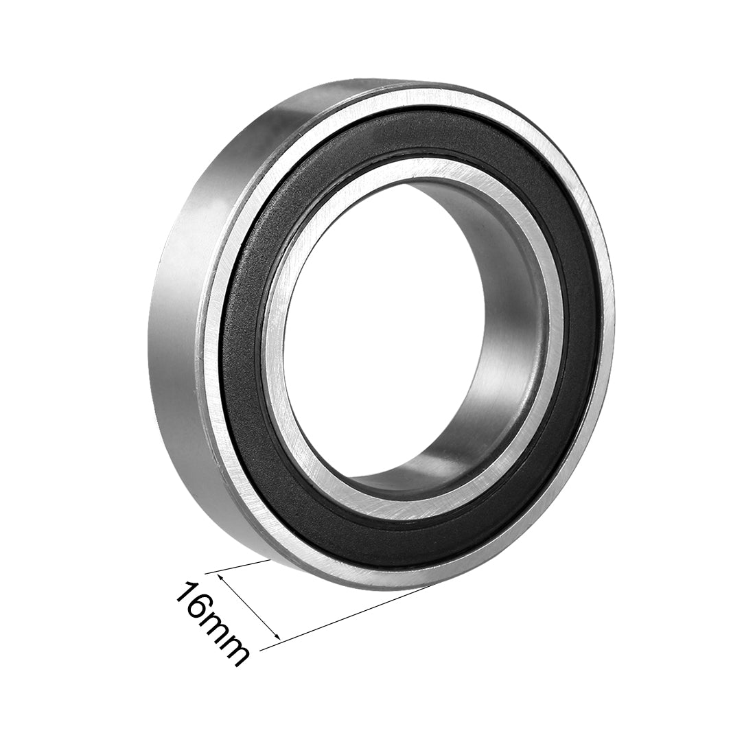 uxcell Uxcell Deep Groove Ball Bearings Single Sealed Chrome Steel