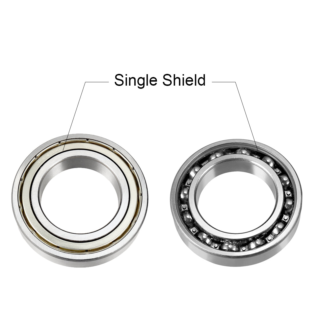 uxcell Uxcell Deep Groove Ball Bearings Inch Double Shielded Chrome Steel ABEC1 Z2