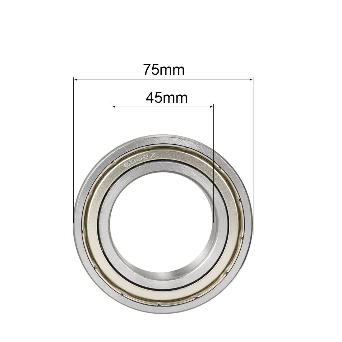 uxcell Uxcell Deep Groove Ball Bearings Inch Double Shielded Chrome Steel ABEC1 Z2