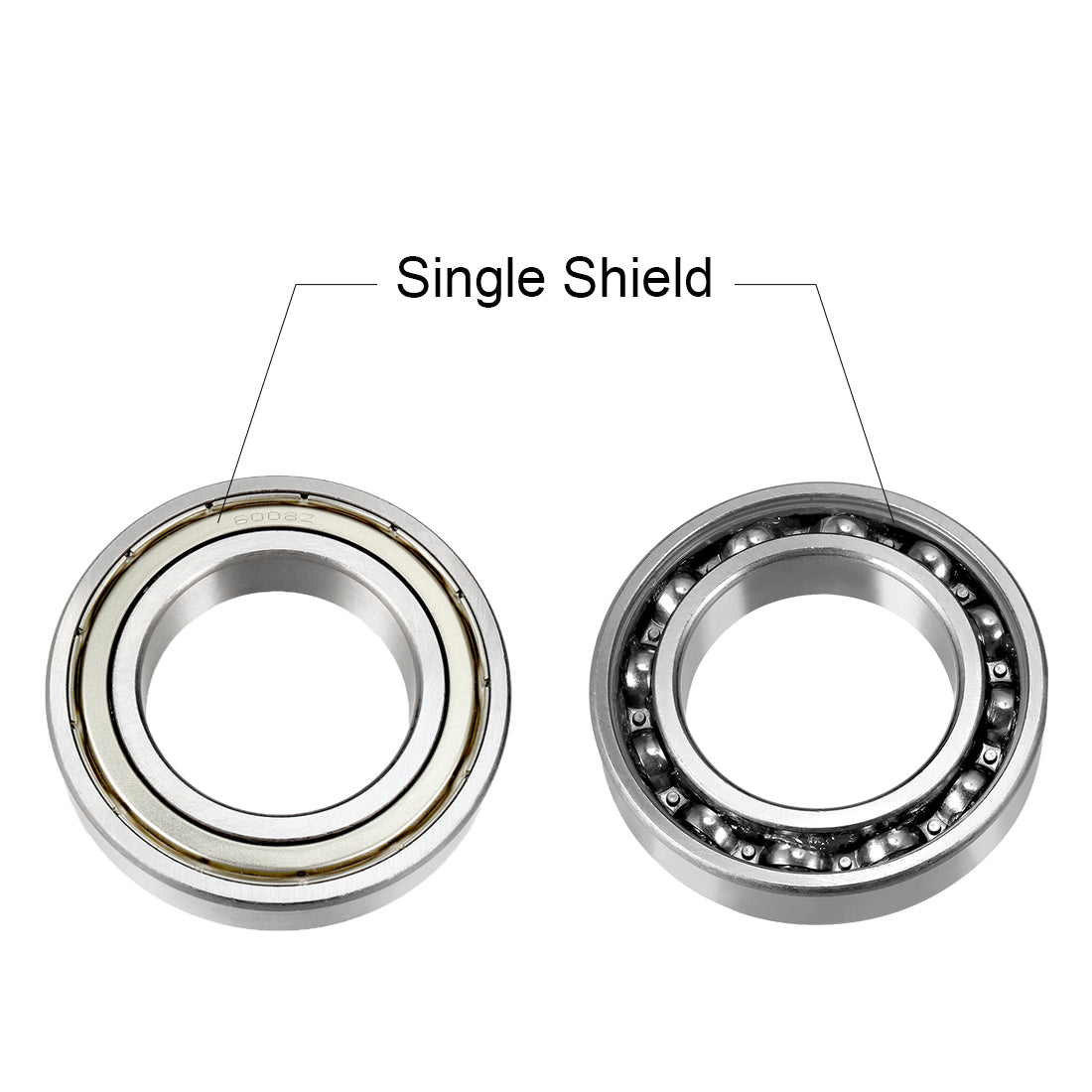 uxcell Uxcell Deep Groove Ball Bearings Inch Double Shielded Chrome Steel ABEC1 Z2