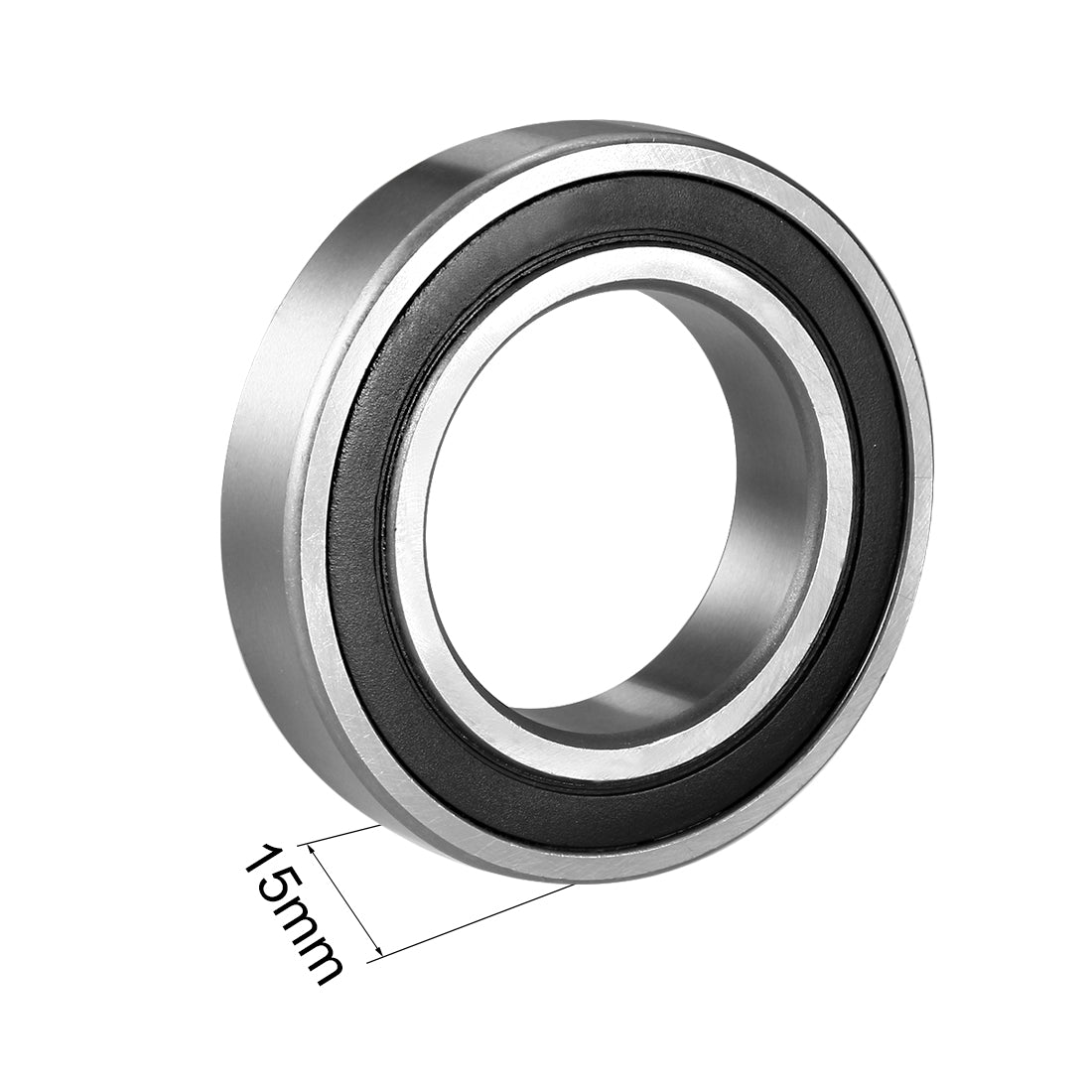 uxcell Uxcell Deep Groove Ball Bearings Metric Double Sealed Chrome Steel ABEC1 Z2 Level