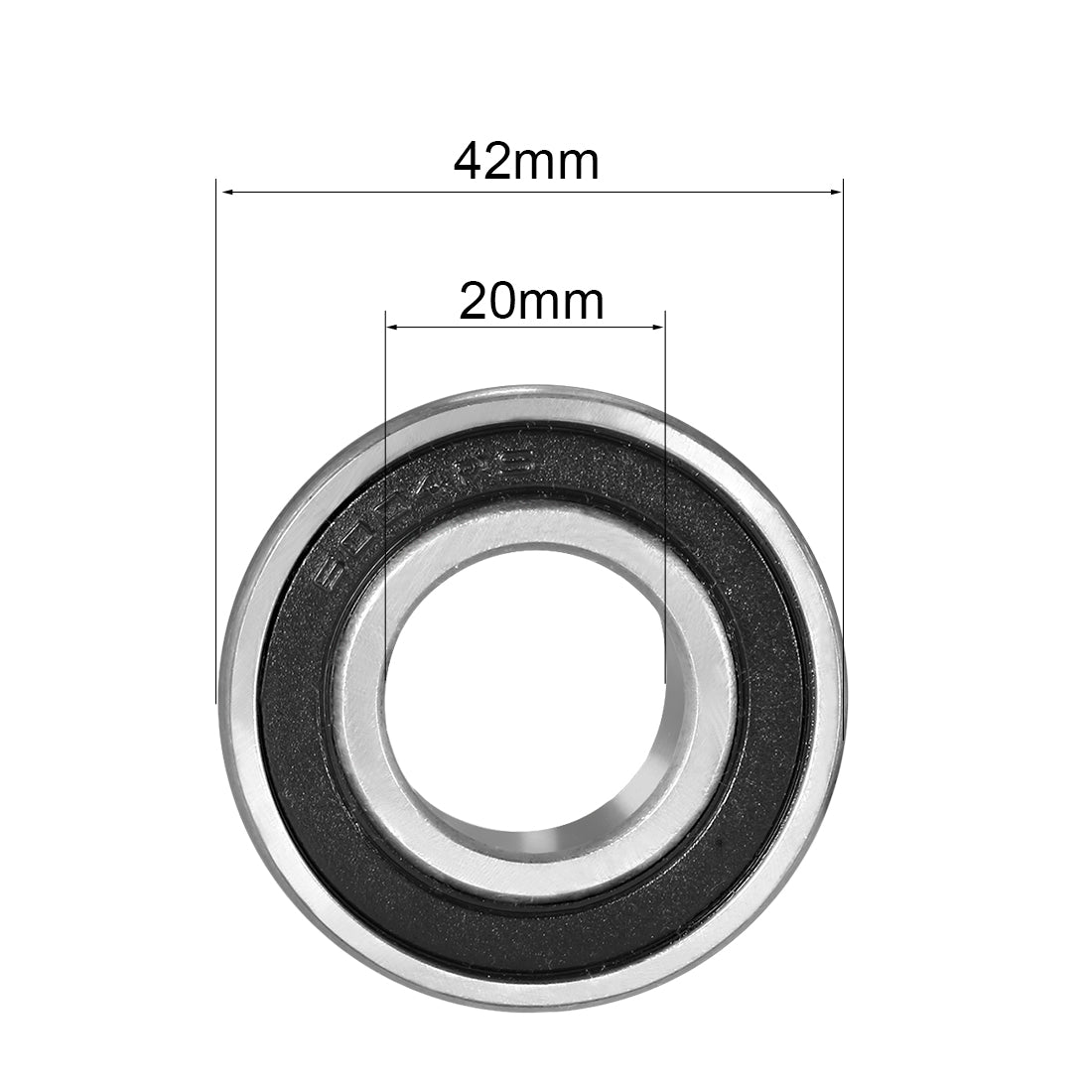 uxcell Uxcell Deep Groove Ball Bearings Metric Single Sealed Chrome Steel P0 Z2 Level