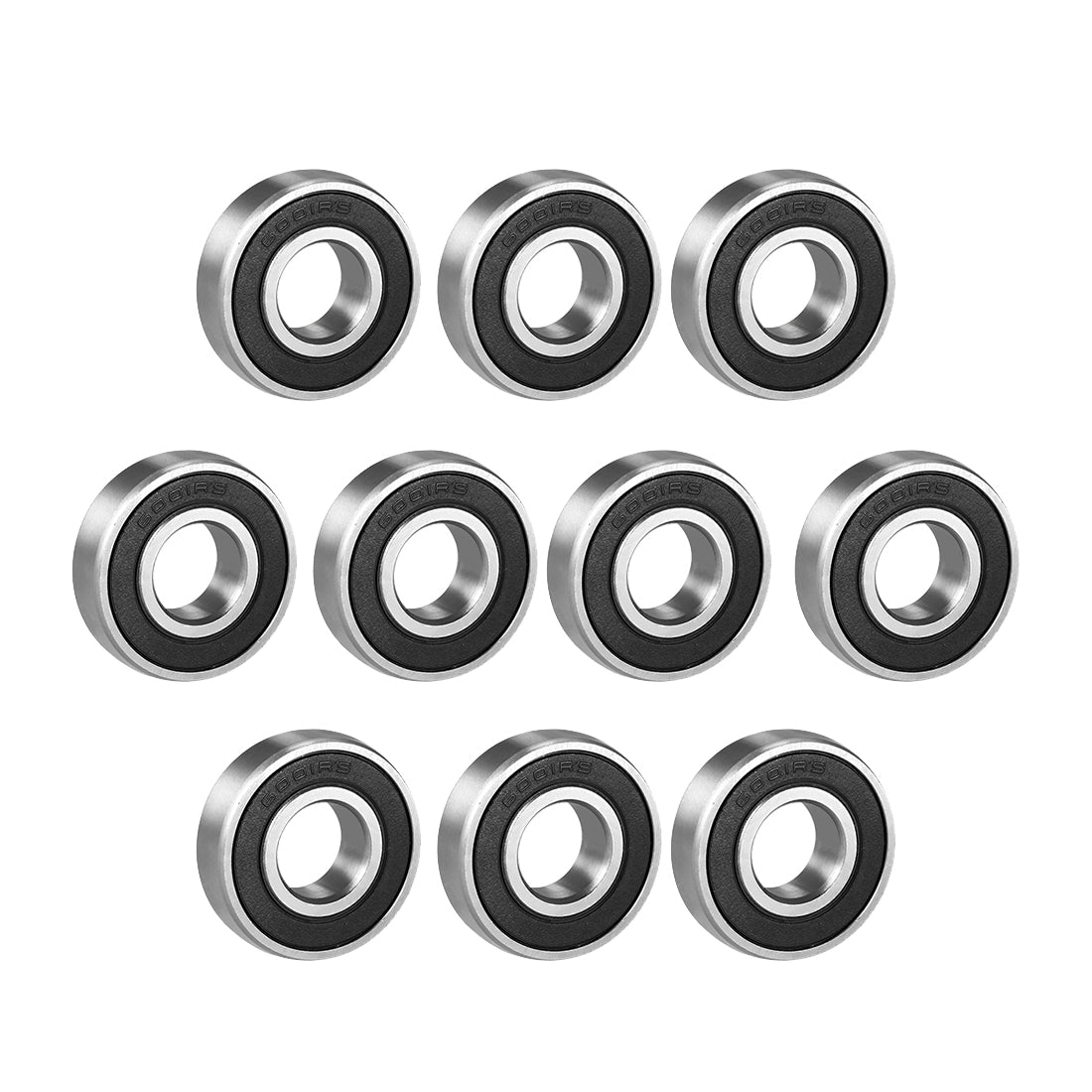 uxcell Uxcell Deep Groove Ball Bearings Metric Single Sealed Chrome Steel P0 Z2 Level