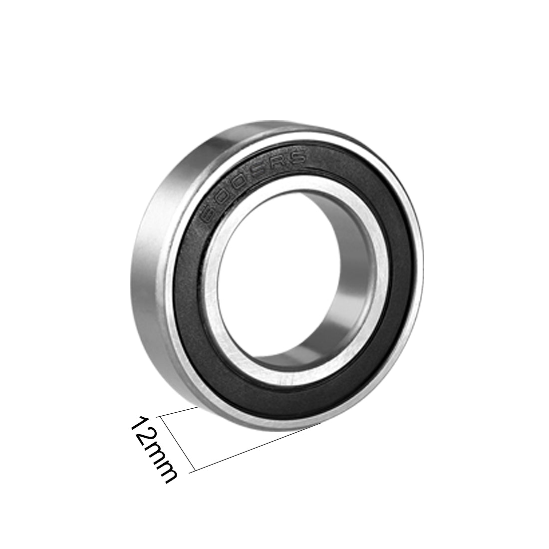 uxcell Uxcell Deep Groove Ball Bearing 6005RS Single Sealed, 25mm x 47mm x 12mm Chromium Steel Bearings