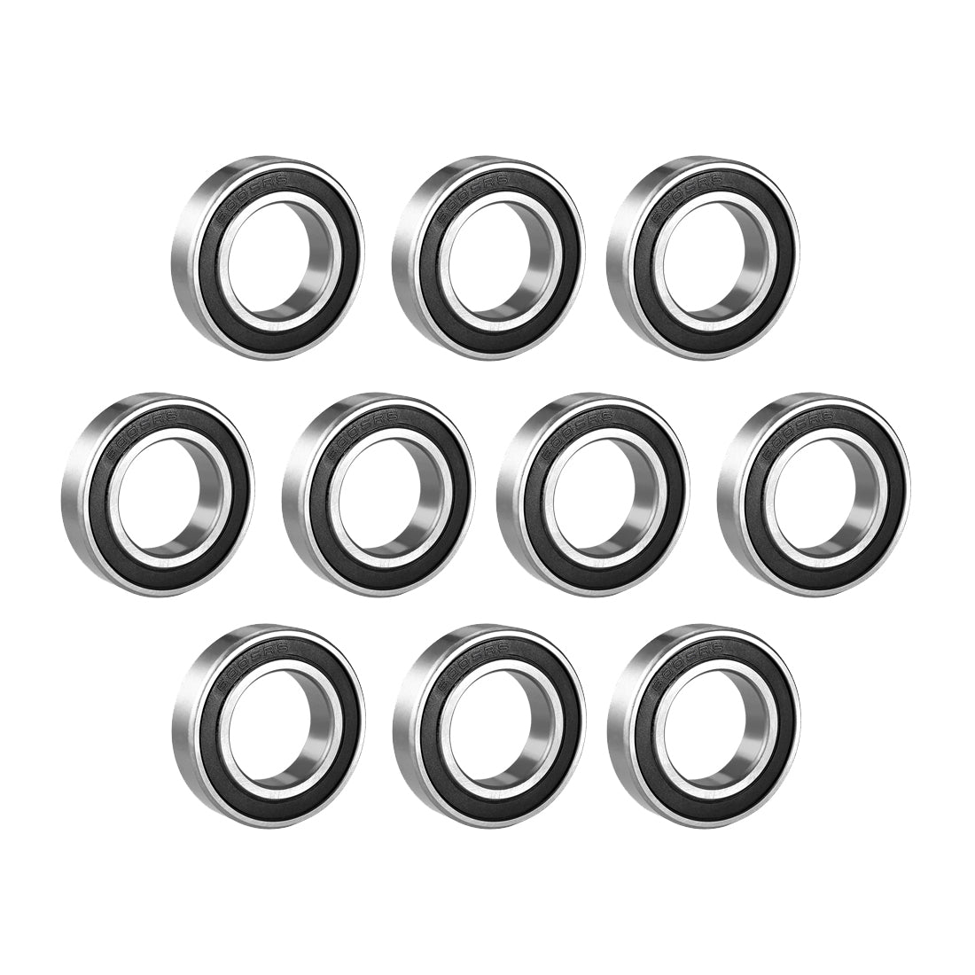 uxcell Uxcell Deep Groove Ball Bearings Metric Single Sealed Chrome Steel P0 Z2 Level