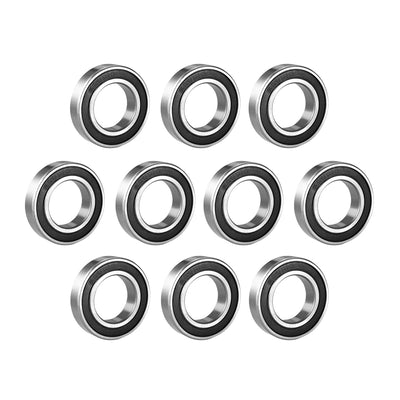 Harfington Uxcell Deep Groove Ball Bearings Metric Single Sealed Chrome Steel P0 Z2 Level