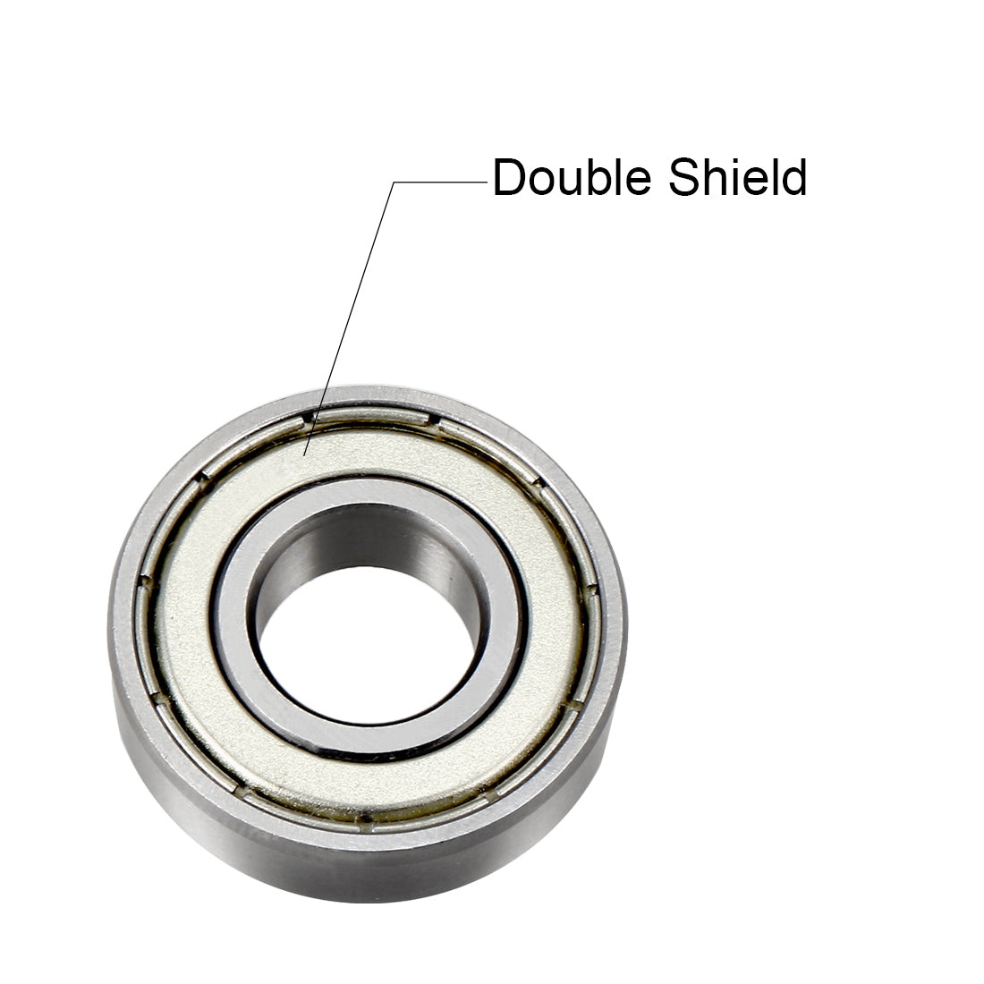 uxcell Uxcell Deep Groove Ball Bearings Double Shielded Chrome Steel