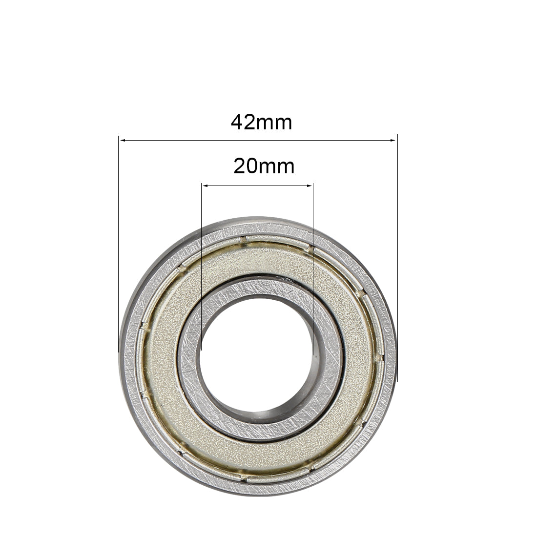 uxcell Uxcell Deep Groove Ball Bearings Double Shielded Chrome Steel