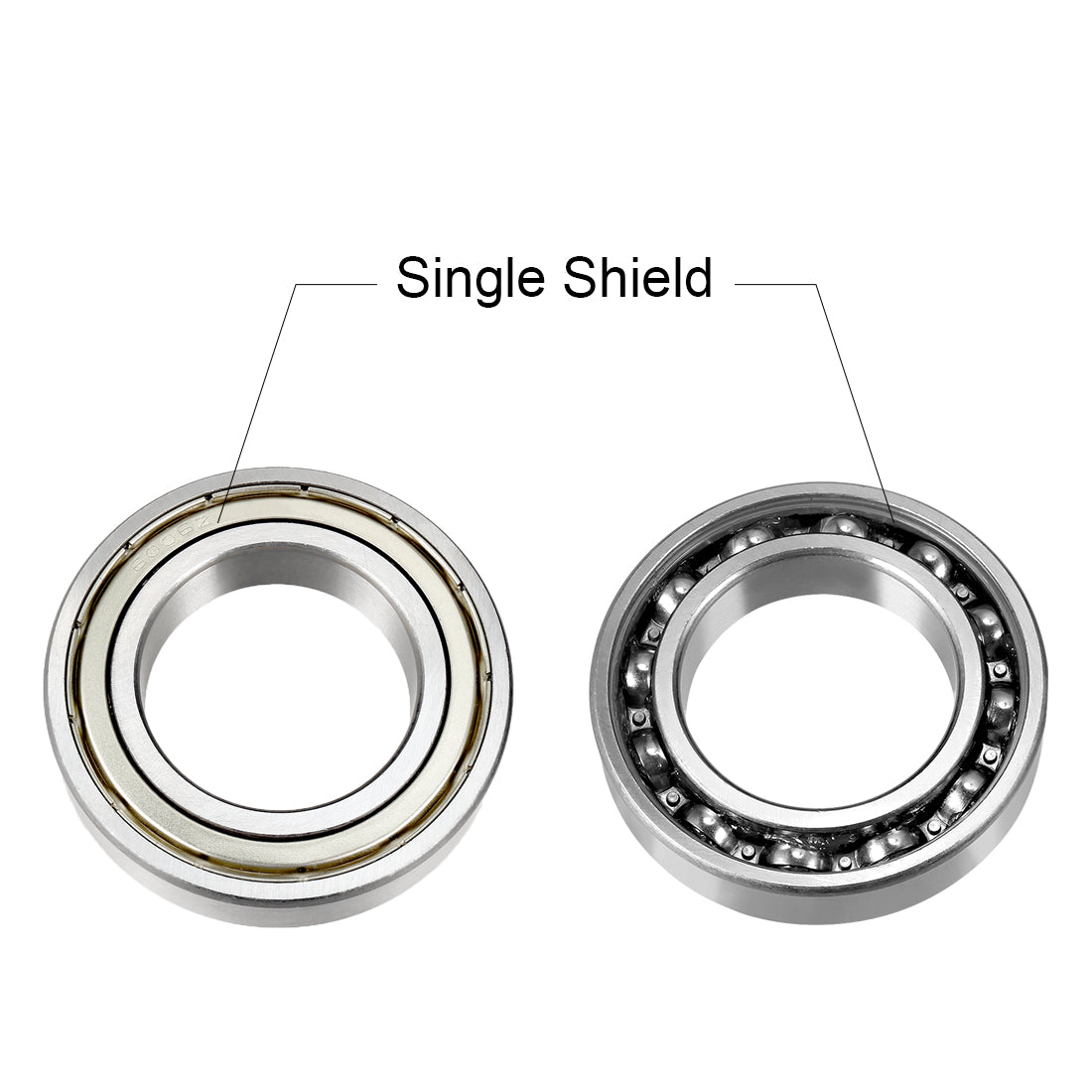 uxcell Uxcell Deep Groove Ball Bearings Inch Double Shielded Chrome Steel ABEC1 Z2