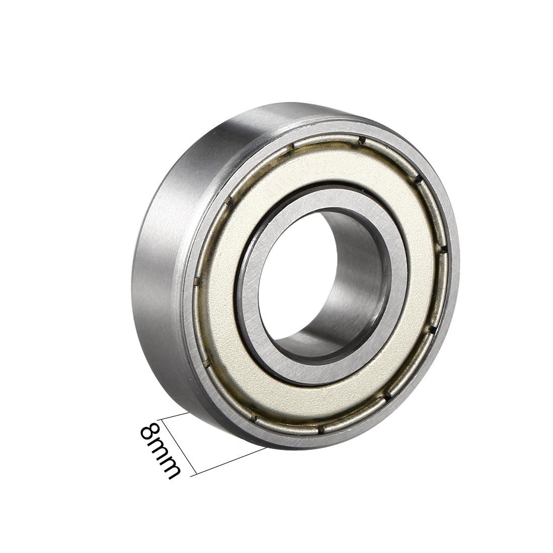 uxcell Uxcell Deep Groove Ball Bearings  Metric Double Shielded Chrome Steel ABEC1 Z2