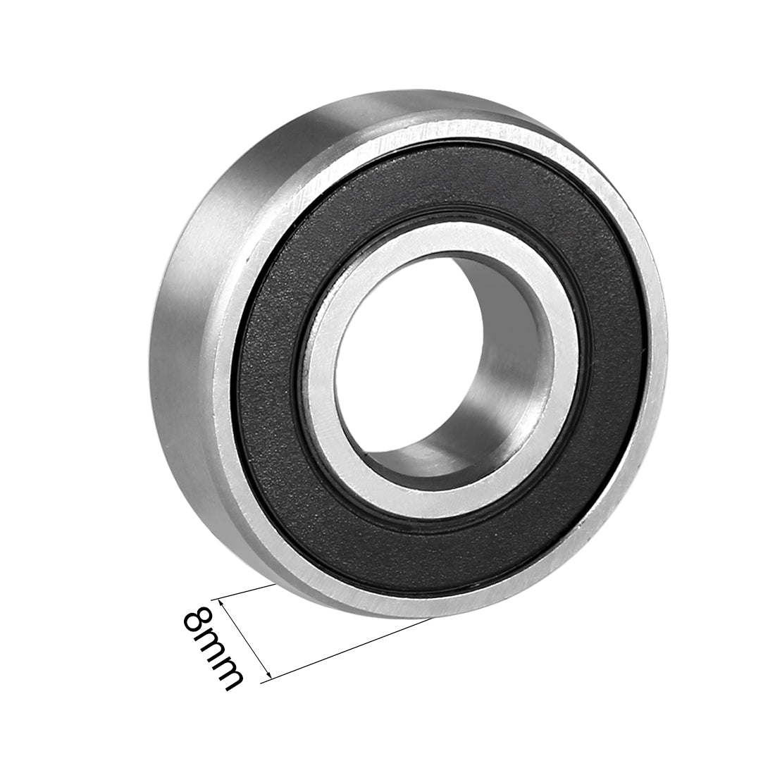 uxcell Uxcell Deep Groove Ball Bearings Metric Single Sealed Chrome Steel P0 Z2 Level