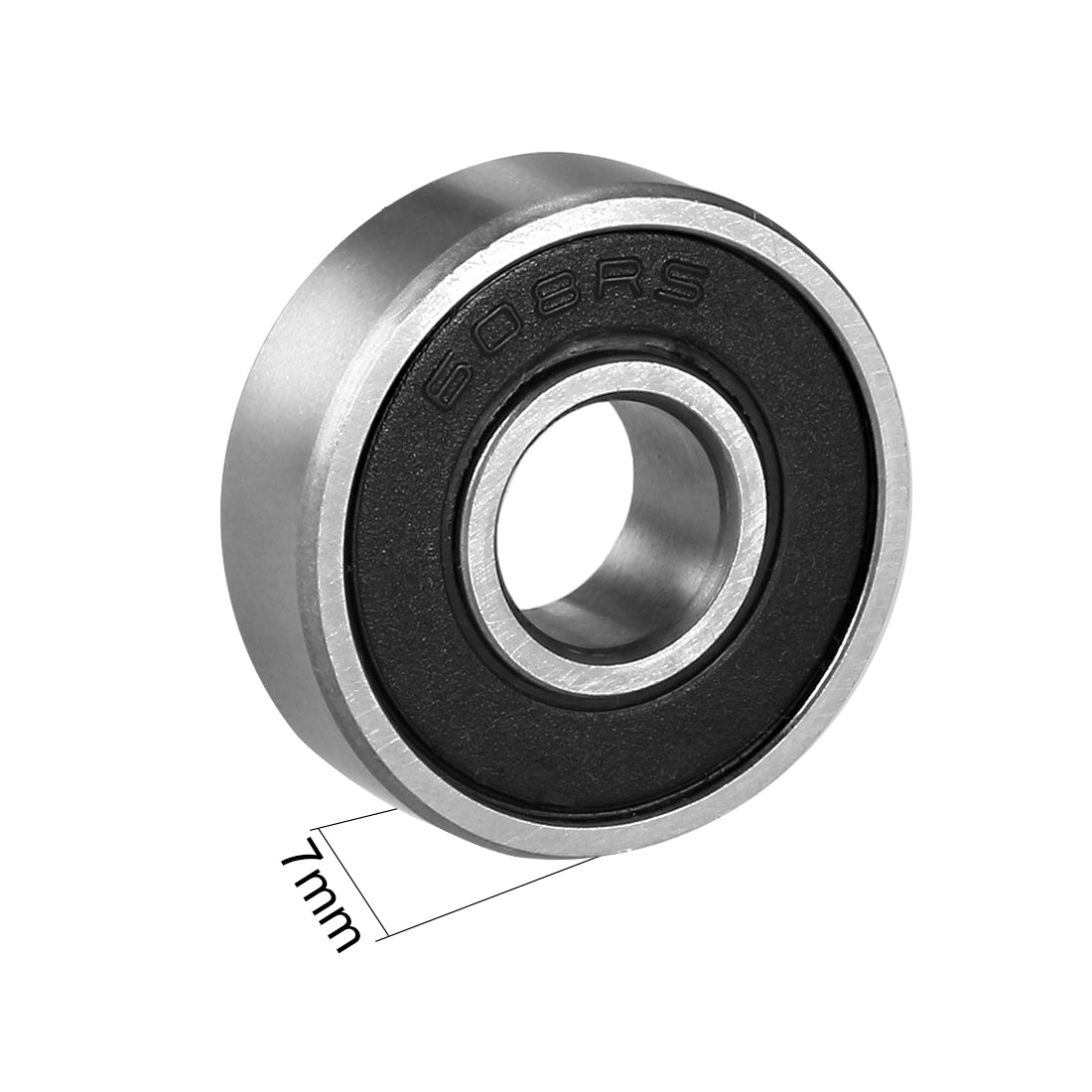 uxcell Uxcell Deep Groove Ball Bearings Metric Single Sealed Chrome Steel ABEC1 Z2