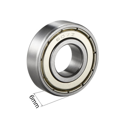 Harfington Uxcell Deep Groove Ball Bearings Inch Double Shielded Chrome Steel ABEC1 Z2 Level