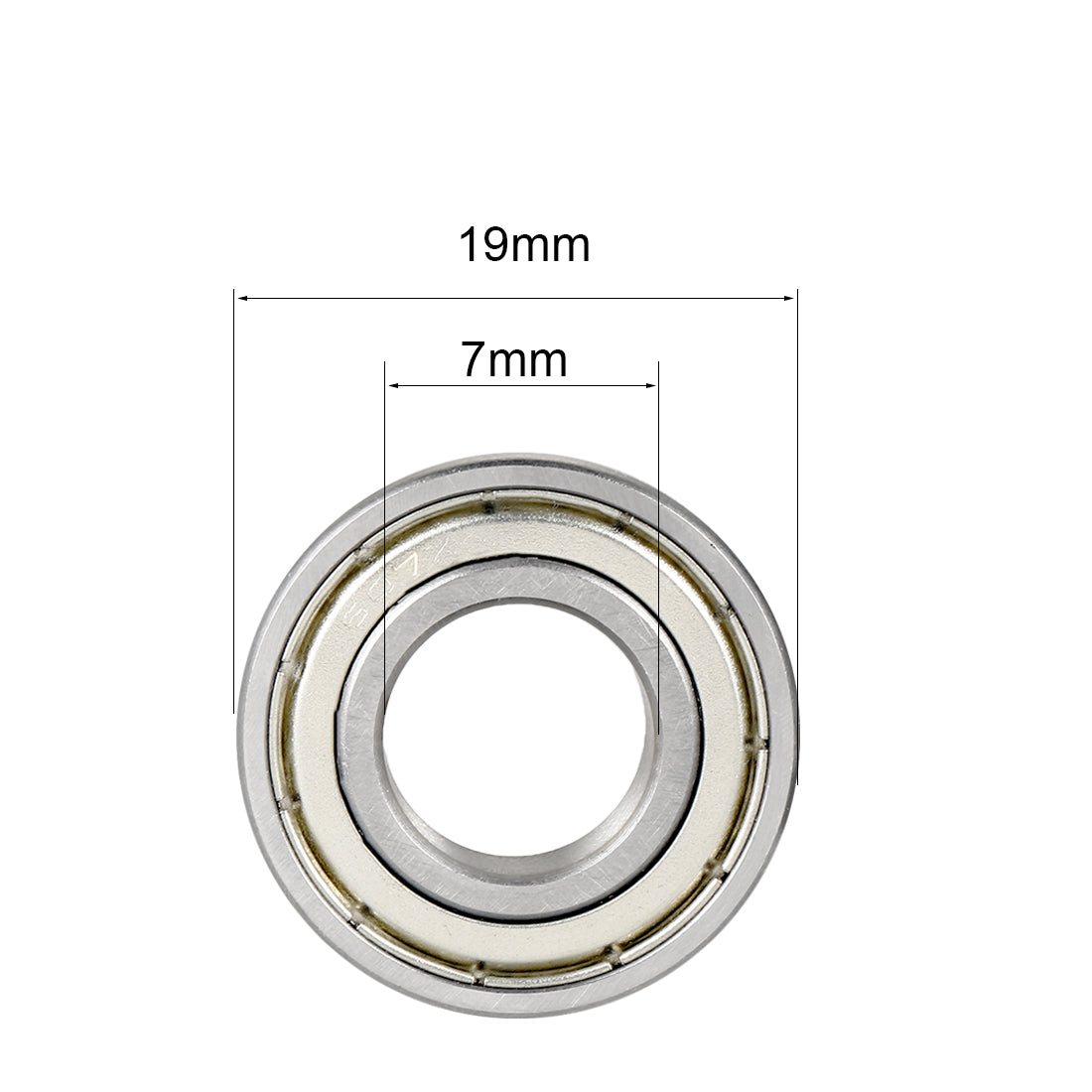 uxcell Uxcell Deep Groove Ball Bearings Metric Single Shielded Chrome Steel ABEC1 Z2