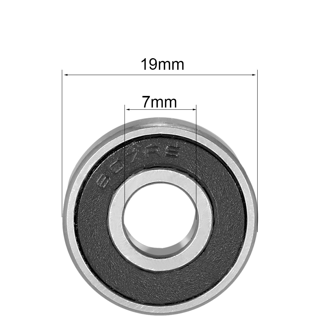 uxcell Uxcell Deep Groove Ball Bearings Metric Single Sealed Chrome Steel P0 Z2 Level