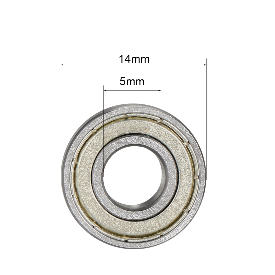 uxcell Uxcell Deep Groove Ball Bearings Metric Double Shielded Chrome Steel ABEC1 Z1 Level