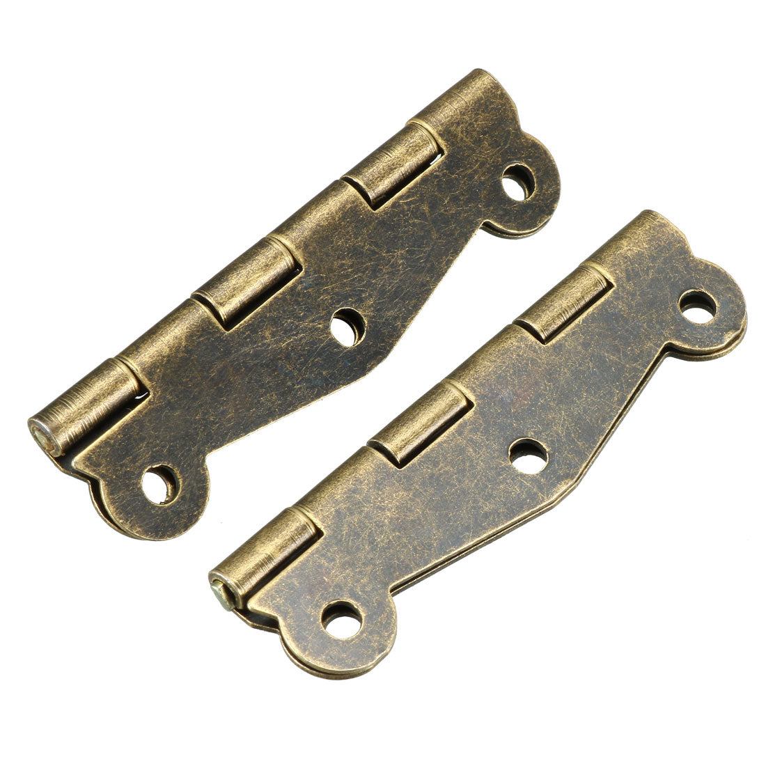 uxcell Uxcell 2" Retro Bronze Hinges Retro Butterfly Shape Hinge Replacement with Screws 10pcs