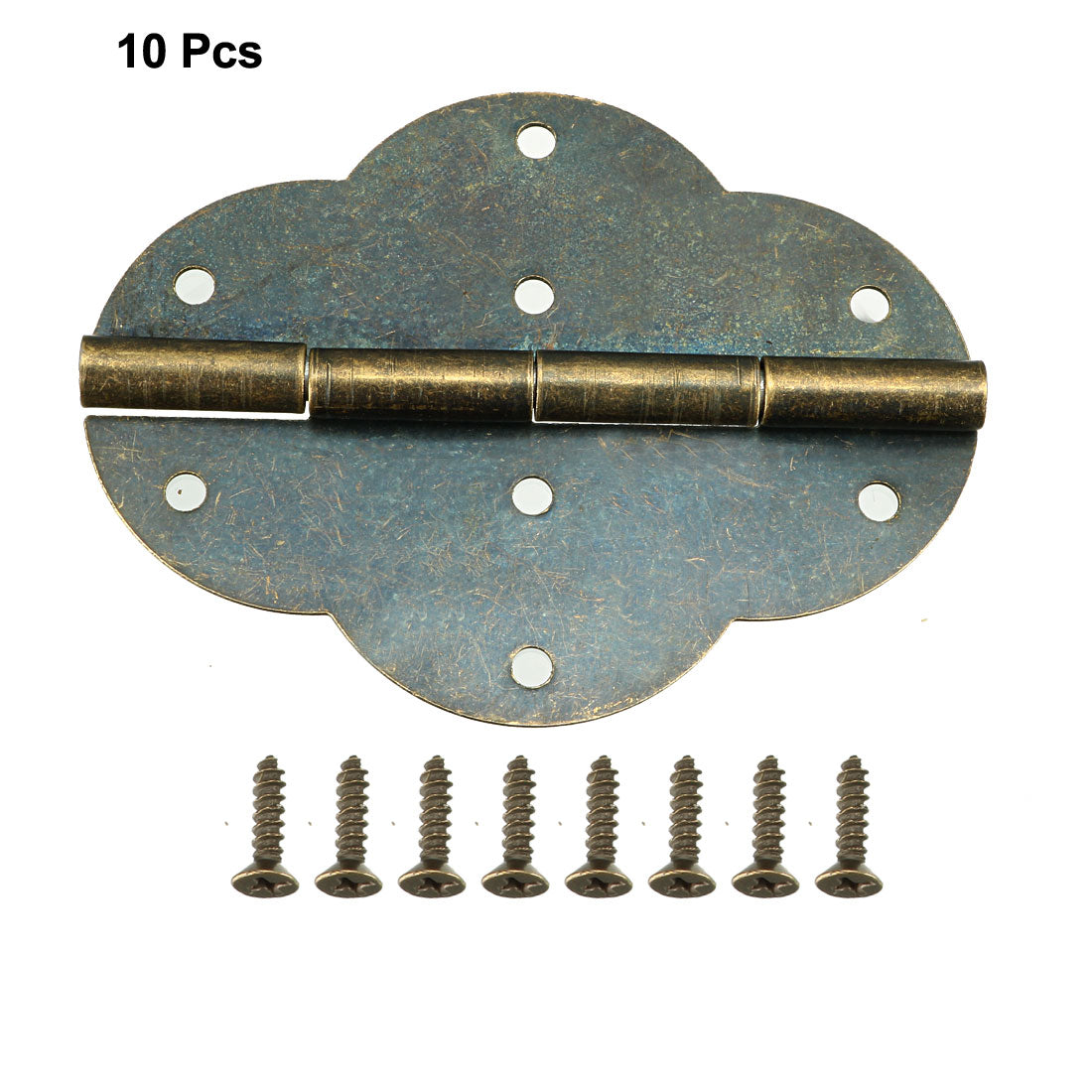 uxcell Uxcell 2.7" Antique Bronze Hinges Retro Butterfly Shape Hinge Replacement with Screws 10pcs