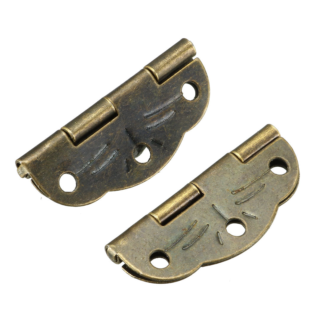 uxcell Uxcell 1.18" Antique Bronze Hinges Retro Butterfly Shape Hinge Replacement with Screws 5pcs