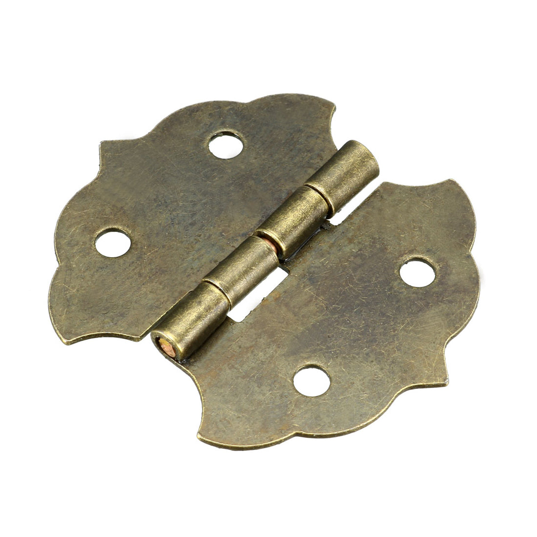 uxcell Uxcell 1.12" Antique Bronze Hinges Retro Mini Hinge Replacement with Screws 10pcs