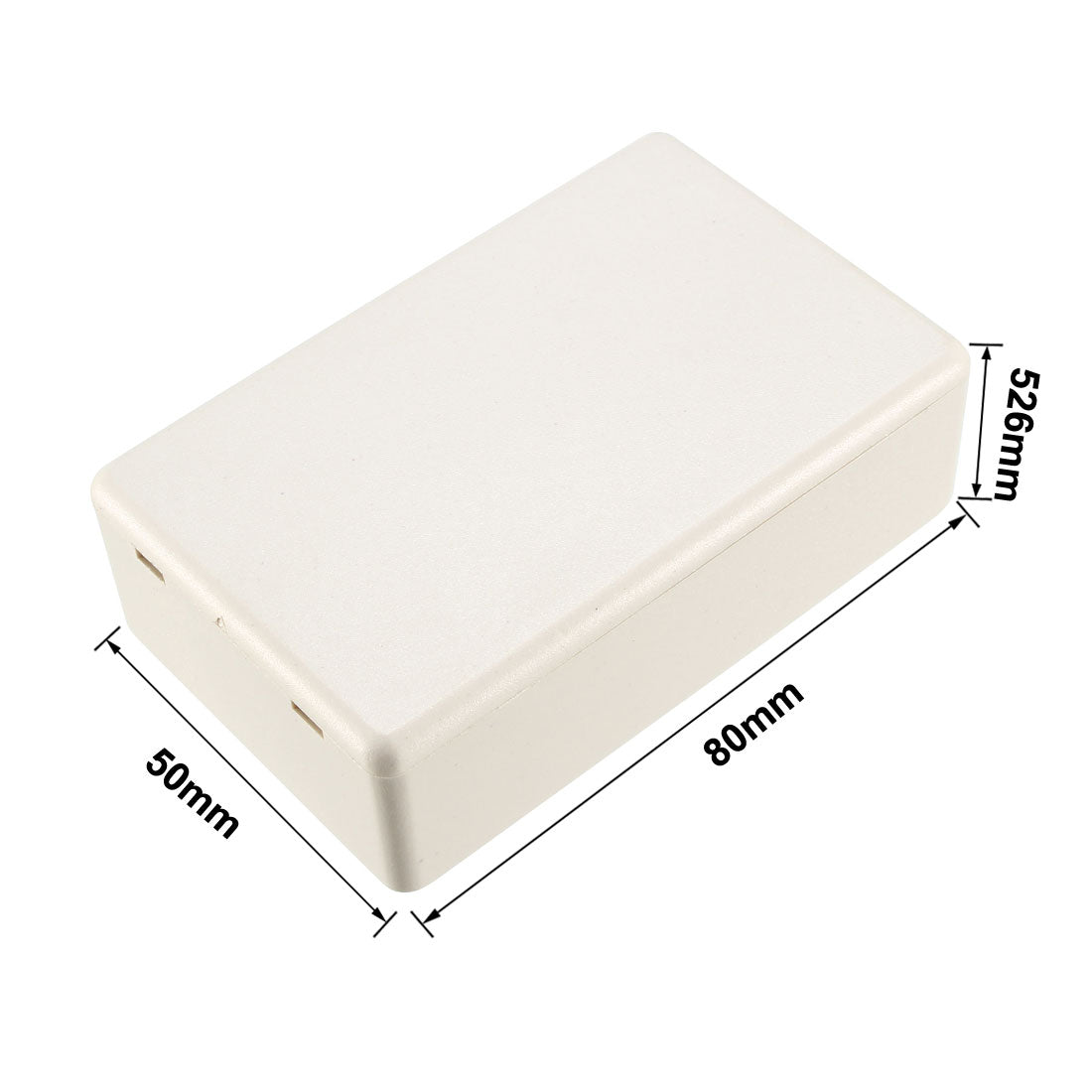 uxcell Uxcell 2pcs 80 x 50 x 26mm Electronic Plastic DIY Junction Box Enclosure Case Beige