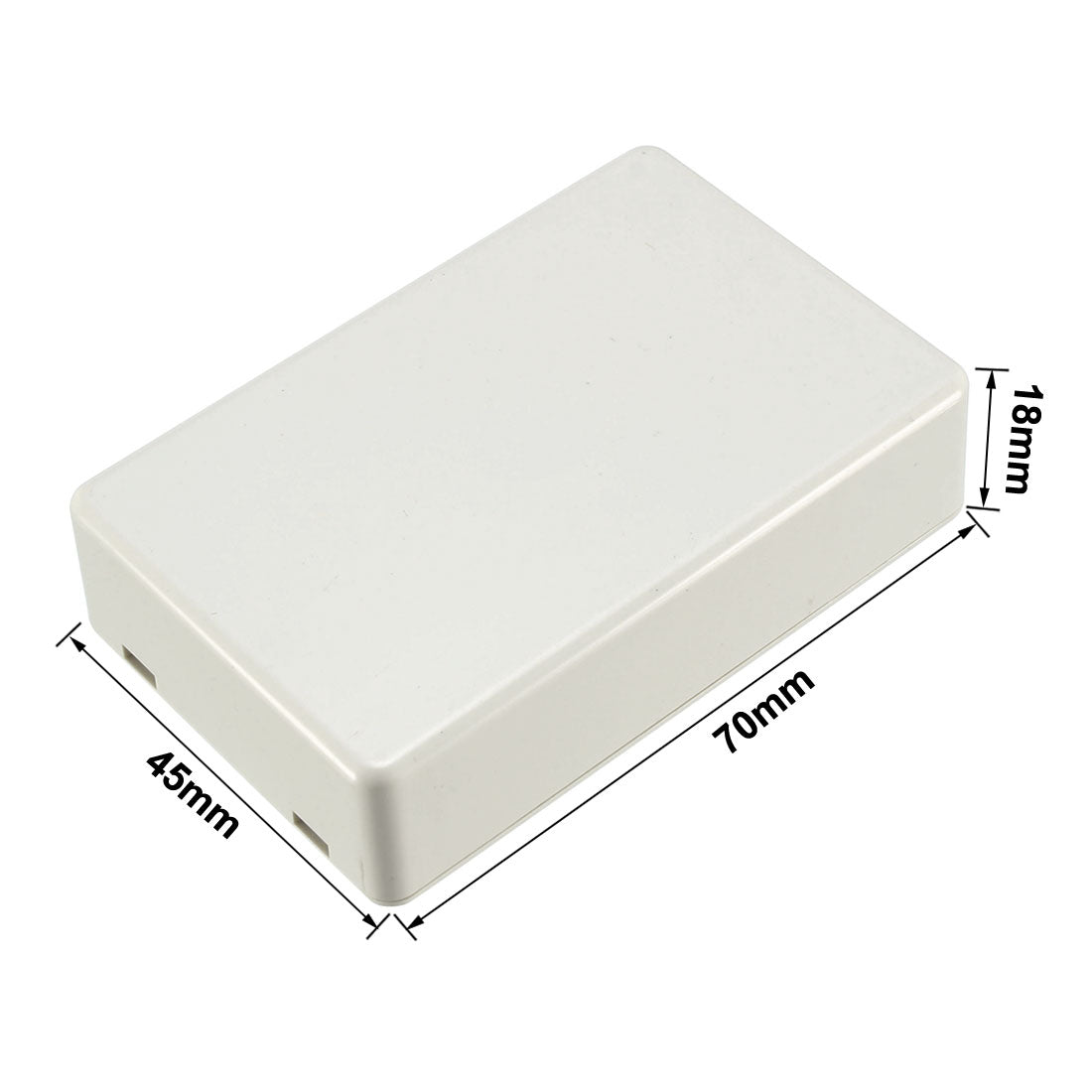 uxcell Uxcell 2pcs 70 x 45 x 18mm Electronic Plastic DIY Junction Box Enclosure Case Light Grey