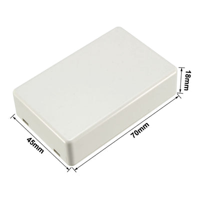 Harfington Uxcell 2pcs 70 x 45 x 18mm Electronic Plastic DIY Junction Box Enclosure Case Light Grey