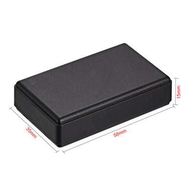 Harfington Uxcell 5Pcs 58 x 35 x 15mm Electronic Plastic DIY Junction Box Enclosure Case Black