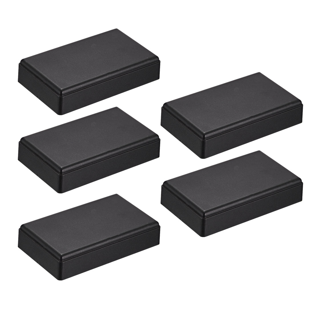 uxcell Uxcell 5Pcs 69 x 42 x 17.5mm Electronic Plastic DIY Junction Box Enclosure Case Black