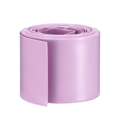 Harfington Uxcell PVC Heat Shrink Tubing 29.5mm Flat Heat Shrink Wrap Tube Light Purple