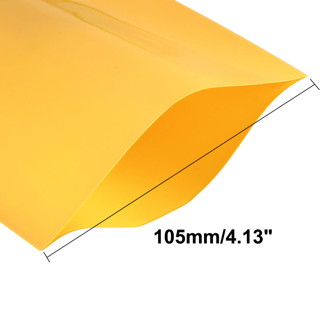 uxcell Uxcell PVC Heat Shrink Tubing 105mm Flat Width Heat Shrink Wrap Tube for 18650 Power Supplies 1 Meter Length, Yellow