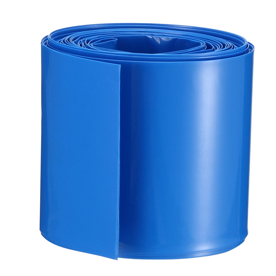 uxcell Uxcell PVC Heat Shrink Tubing 43mm Flat Width Heat Shrink Wrap Tube for 26650 Power Supplies 5 Meters Length, Blue