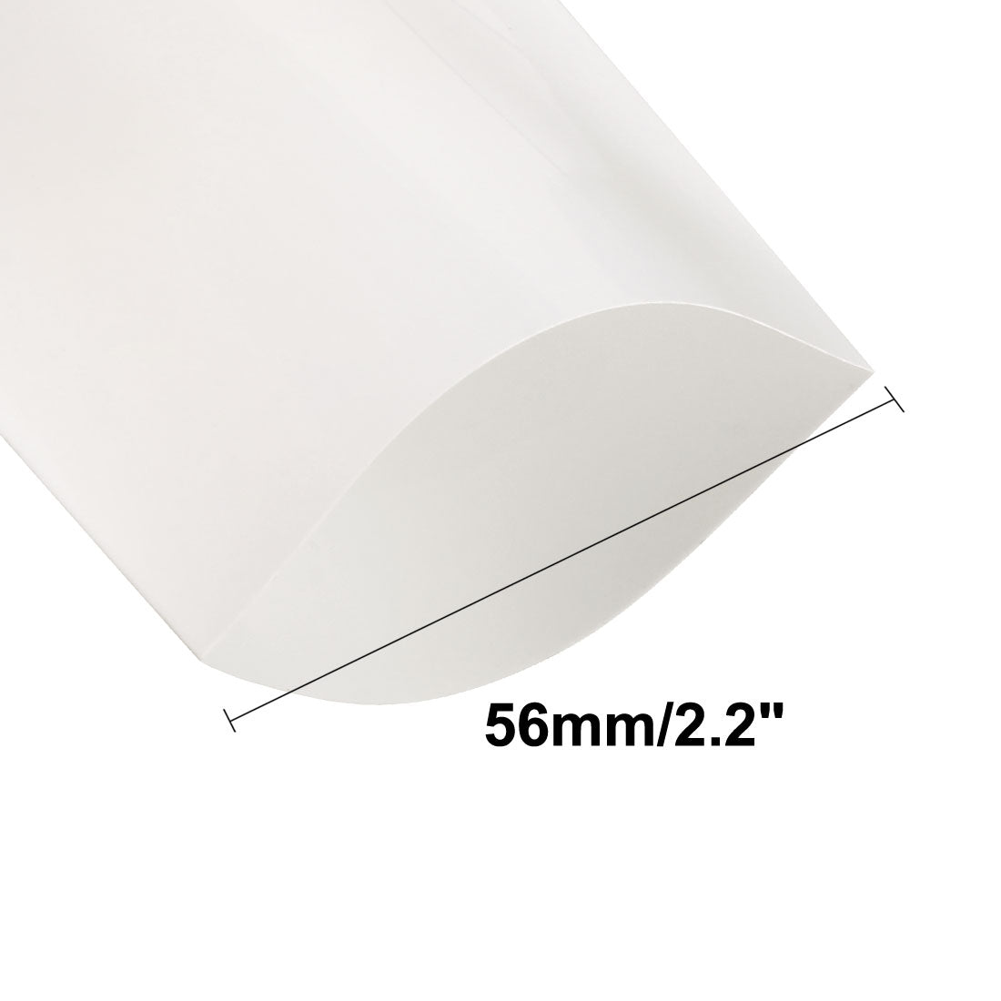 uxcell Uxcell PVC Heat Shrink Tubing 56mm Flat Width Heat Shrink Wrap for AAA Power Supplies 2 Meters Length, White