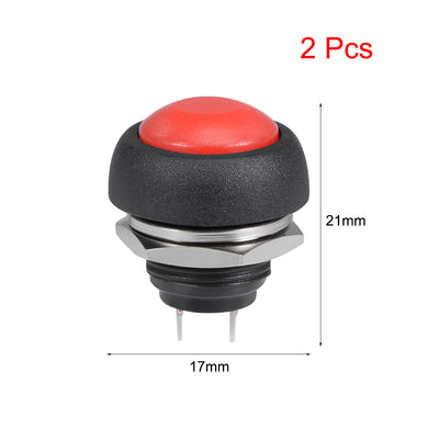 Harfington Uxcell Momentary Push Button Switch Round Button Switch