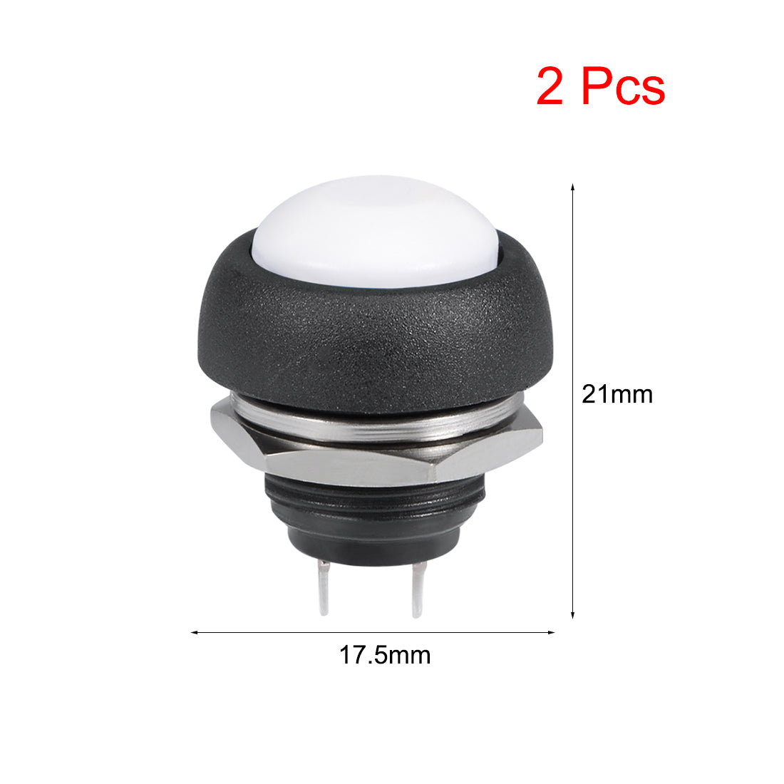 uxcell Uxcell Momentary Push Button Switch Round Button Switch