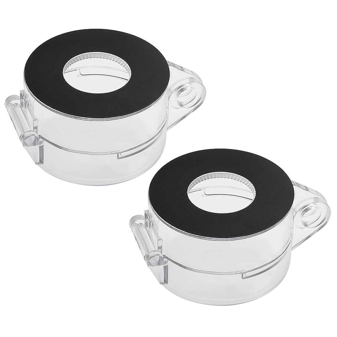 uxcell Uxcell 2pcs Black Clear Plastic Switch Cover Protector for 22mm Diameter Push Button Switch